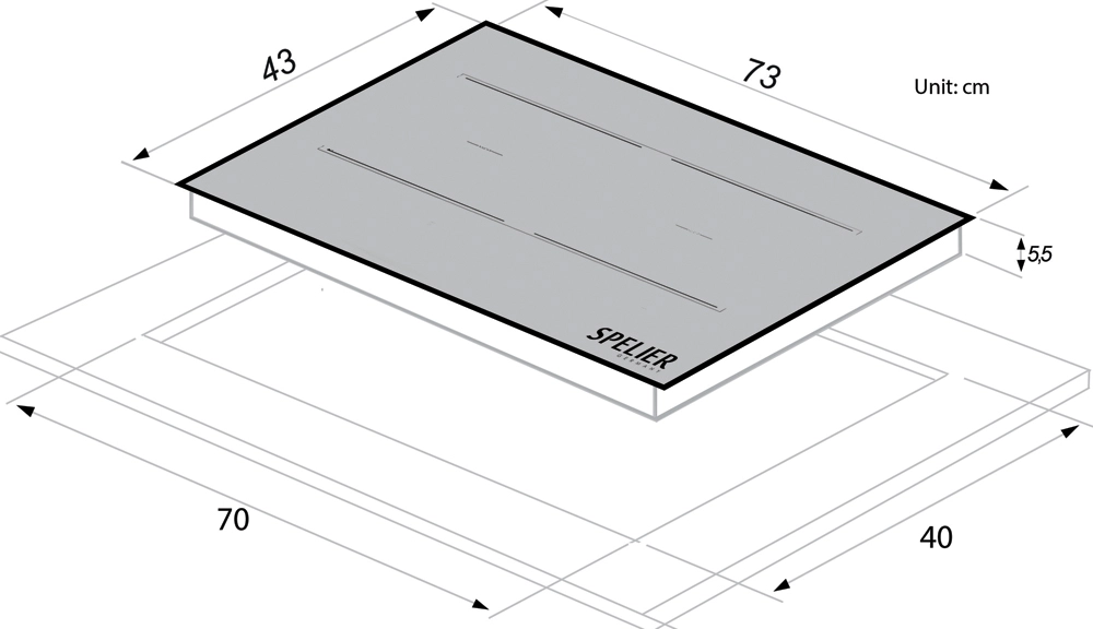 Bếp từ đôi Spelier SPM-T85K