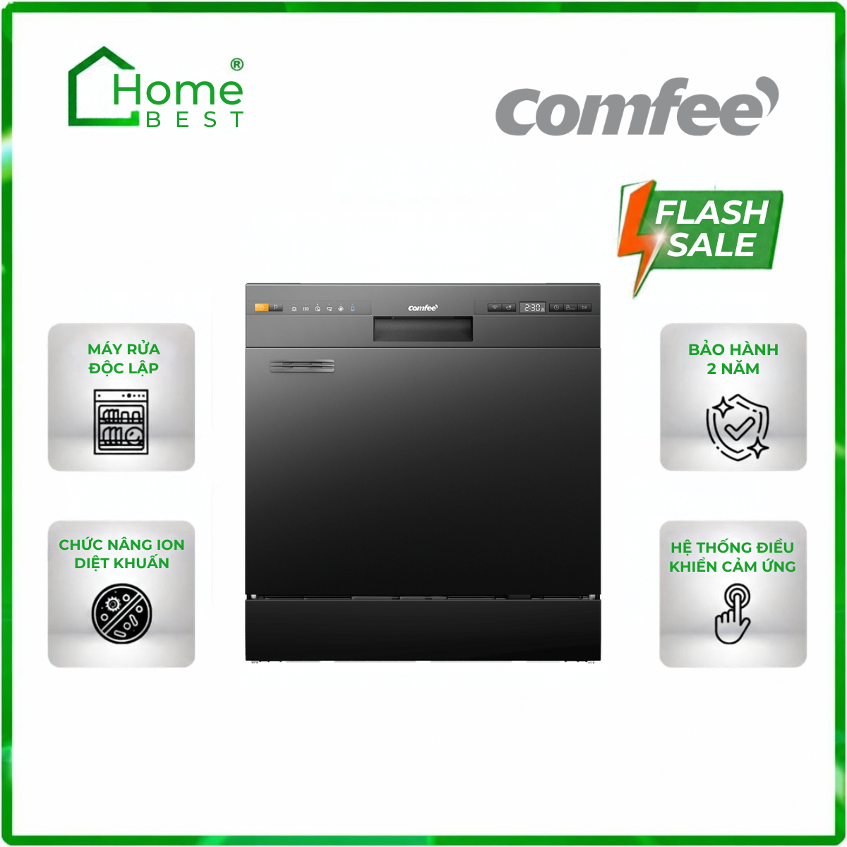 Máy rửa chén COMFEE CDW-10F60TB