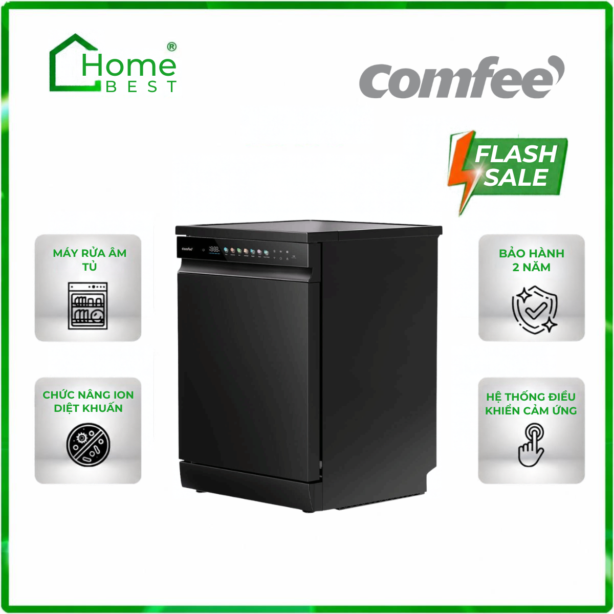 Máy rửa chén thông minh COMFEE CDWEF1533GB-WU-VN