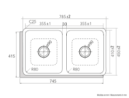 Chậu rửa 2 hộc Cata CB 2