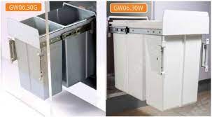 Thùng rác đôi 30L, cánh kéo Garis GW06.30G/30W