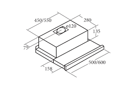 Máy hút khói, hút mùi âm tủ Cata TF 5260 X/E