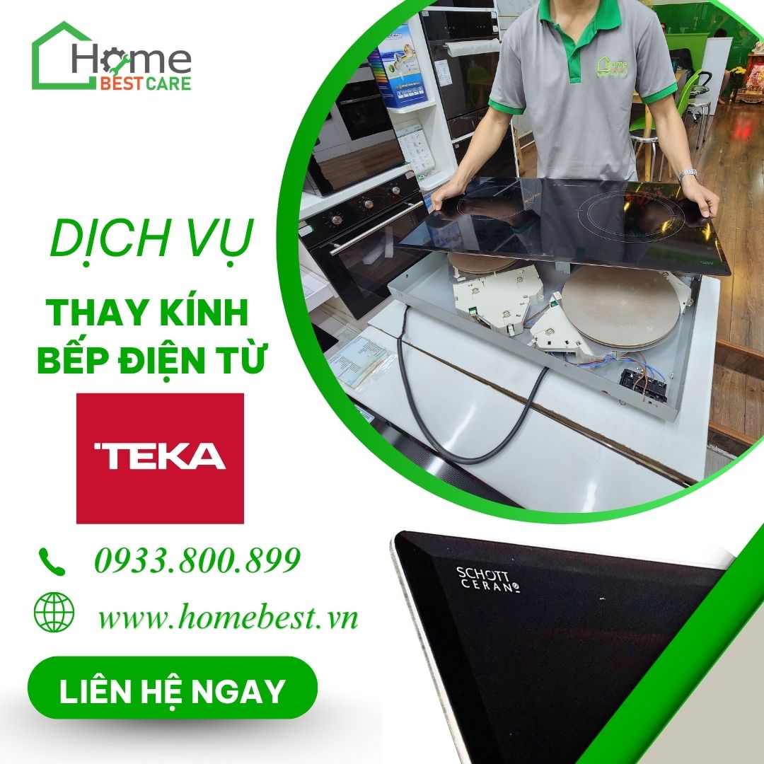 Thay mặt kính bếp điện từ Teka