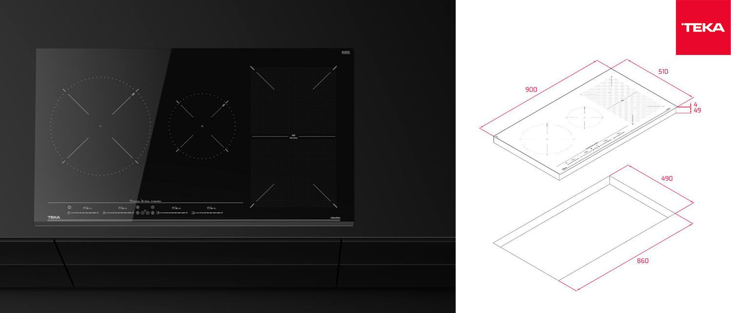 Bếp từ 4 vùng nấu Teka IZF 94300 MSP BK