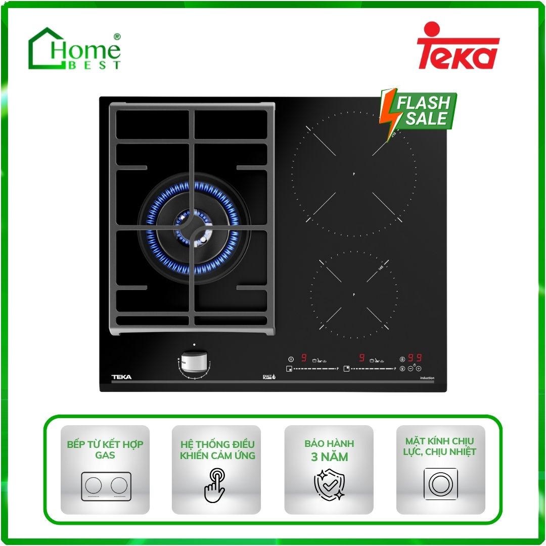 Bếp từ kết hợp gas Teka JZC 63312 ABN BK