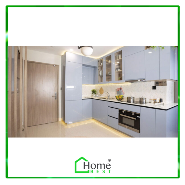 Tủ Bếp Nhựa Picomat Cánh Phủ Acrylic
