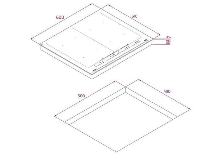 Bếp điện từ đa vùng nấu Teka IZF 68710 MST