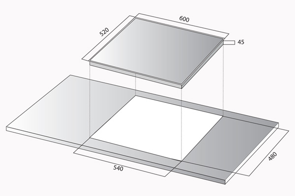 Bếp từ 3 vùng nấu Kocher DI-753S