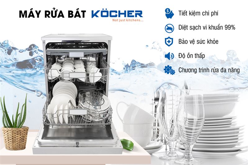 Máy rửa chén bát độc lập Kocher KDEU-8005
