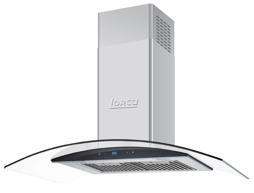 Máy hút khói, hút mùi kính cong Lorca TA - 2001C - 70cm