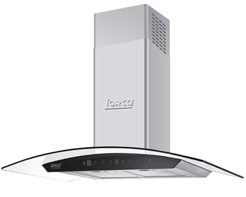 Máy hút khói, hút mùi kính cong Lorca TA - 2001E - 90cm