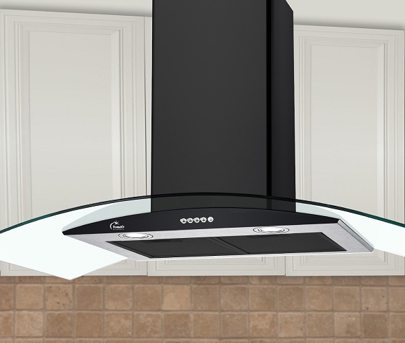 Máy hút khói, hút mùi kính cong Tomate TOM 3159B