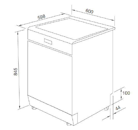 Máy rửa chén bát Tomate TOM 4303-W12