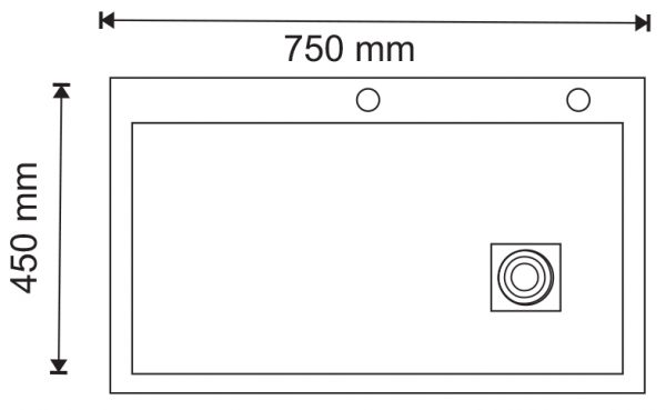 CHẬU RỬA CHÉN 7545 1 HỘC INOX MẠ NANO XÁM (THỚT GỖ + KHAY) I-ROYAL IR-7545NS GR