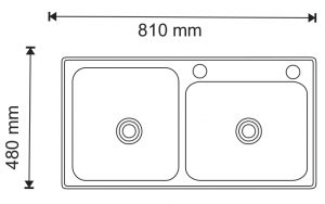 Chậu rửa inox I-ROYAL IR-8148DT