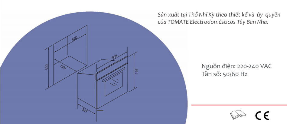 Lò nướng Tomate TOM 242