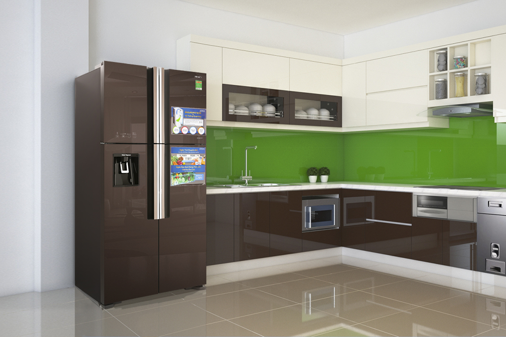 Tủ lạnh 4 cánh Hitachi R-FW690PGV7 GBW