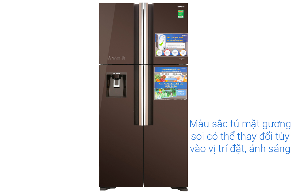 Tủ lạnh 4 cánh Hitachi R-FW690PGV7 GBW
