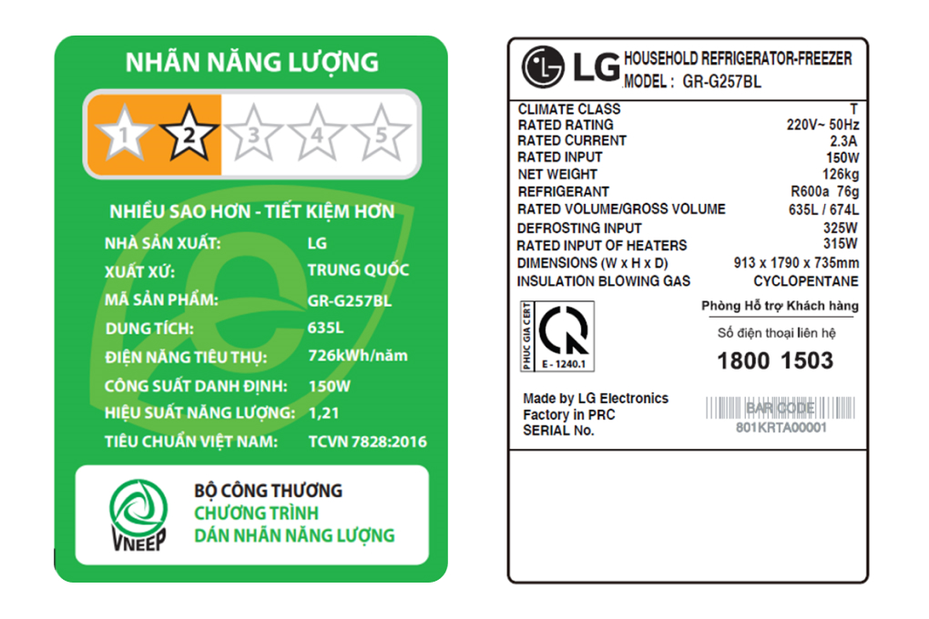 Tủ lạnh LG Inverter 635 lít Side By Side InstaView GR-G257