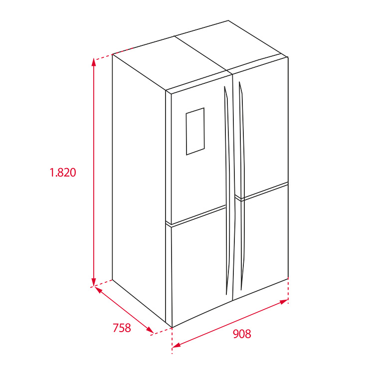 Tủ lạnh side by side Teka NFE4 900 X