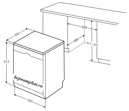 Máy rửa chén bát độc lập Bosch SMS25EI00G Serie 2