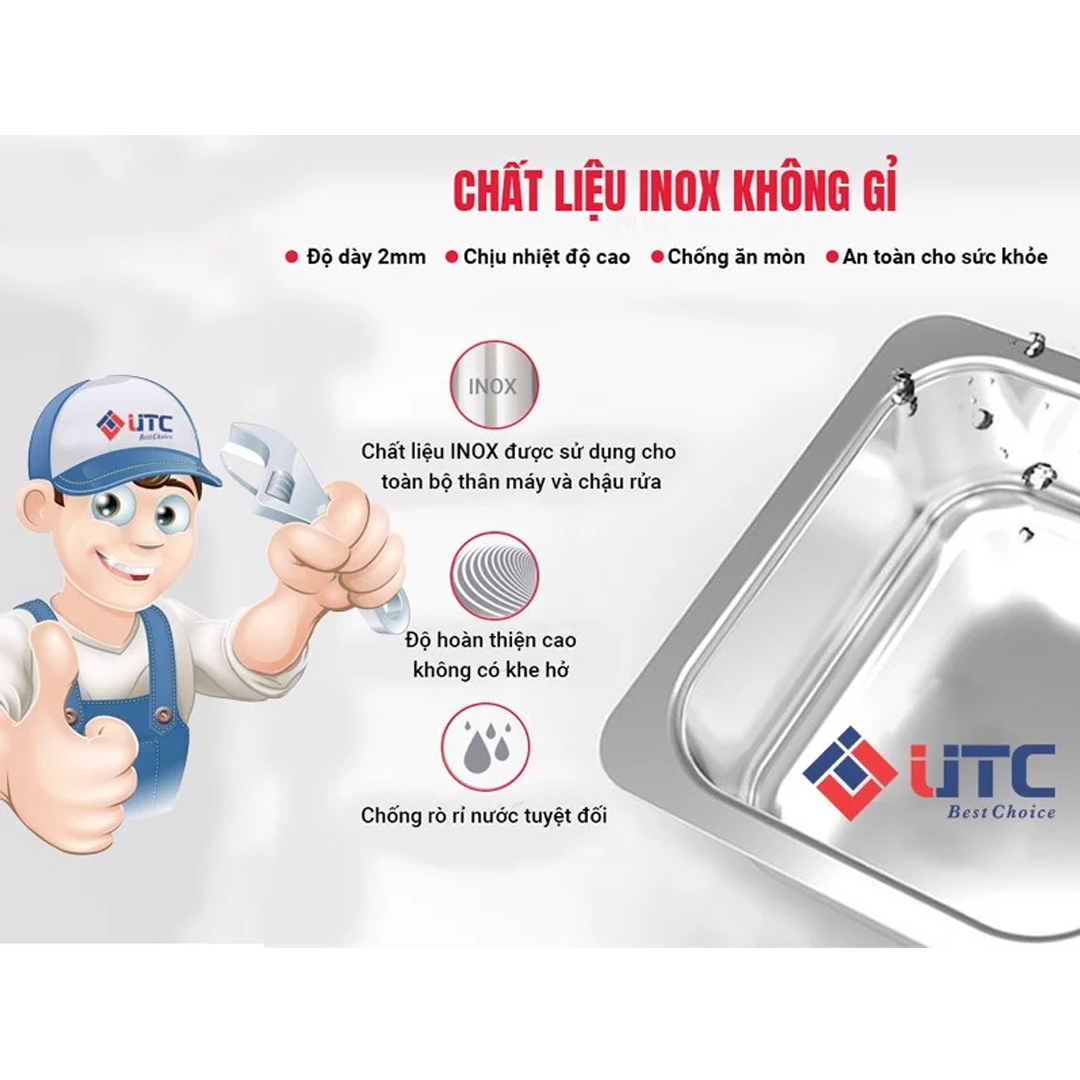 Máy rửa chén bát công nghiệp sóng siêu âm UTC-1800HD