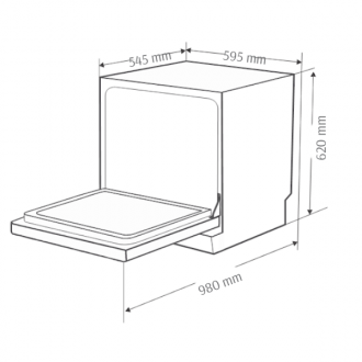Máy rửa chén bát độc lập Canzy CZ DE8B05EU