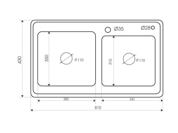 Chậu rửa Inox Faster FS 8143S