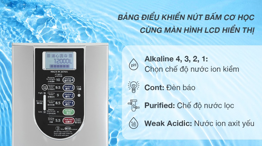 Máy lọc nước ion kiềm Panasonic TK-AS66