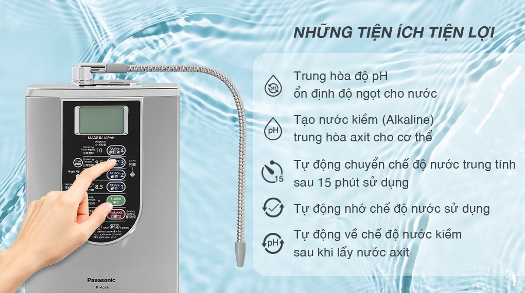 Máy lọc nước ion kiềm Panasonic TK-AS66