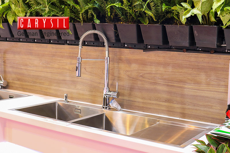 Bồn rửa bằng thép VN-D200/R10/1160x500