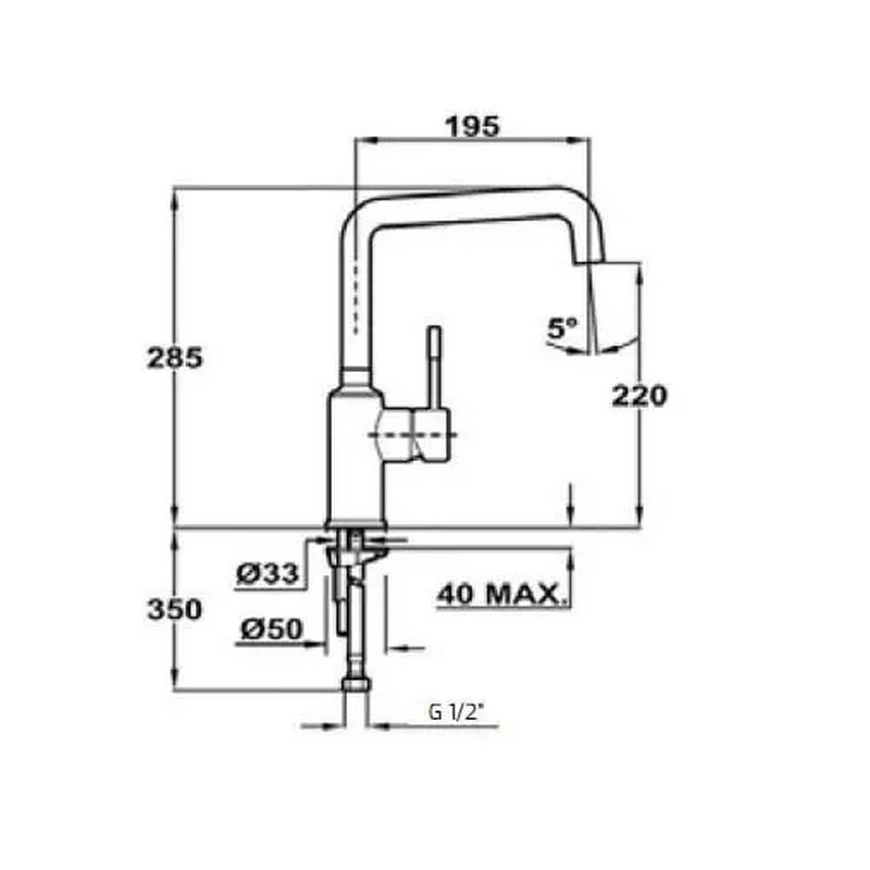 Vòi rửa Teka Frame 915