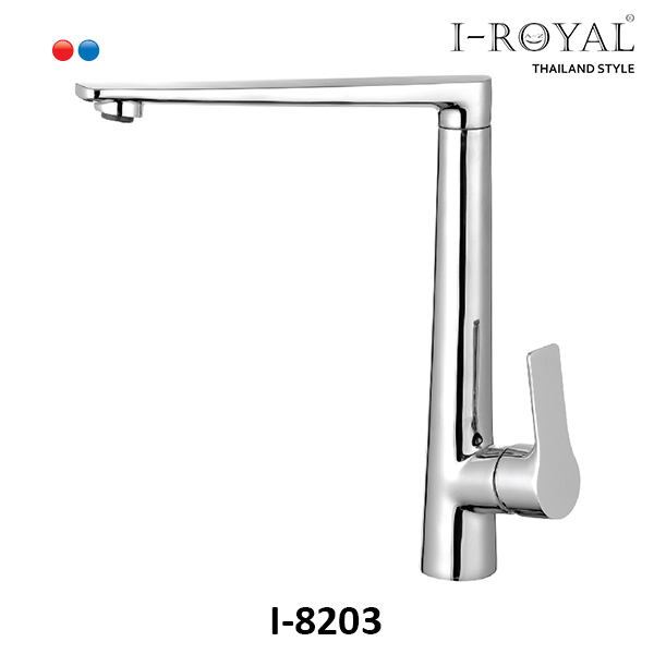 Vòi rửa nóng lạnh đồng thau mạ crome I-ROYAL I-8203