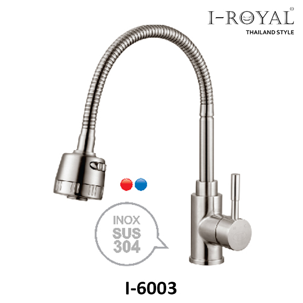 Vòi rửa nóng lạnh inox 304 I-Royal I-6003