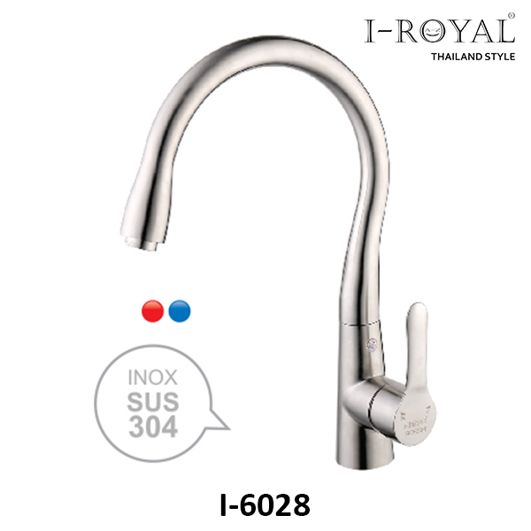 Vòi rửa nóng lạnh inox 304 I-ROYAL I-6028