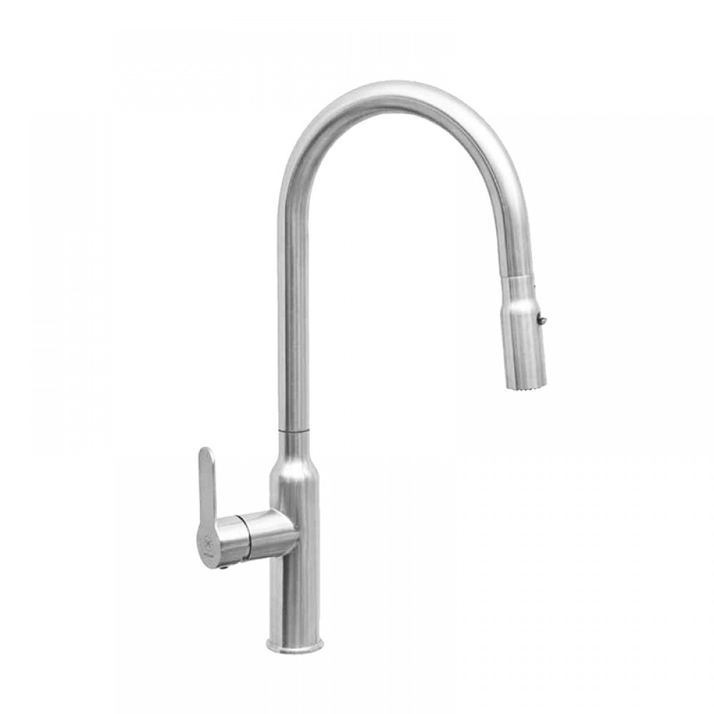 Vòi rửa inox dây rút Malloca K046-SS