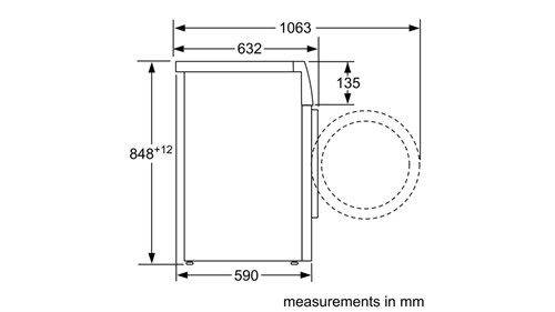 Máy Sấy Tụ Hơi Và Bơm Nhiệt 9kg HMH.WTW85400SG Series 6