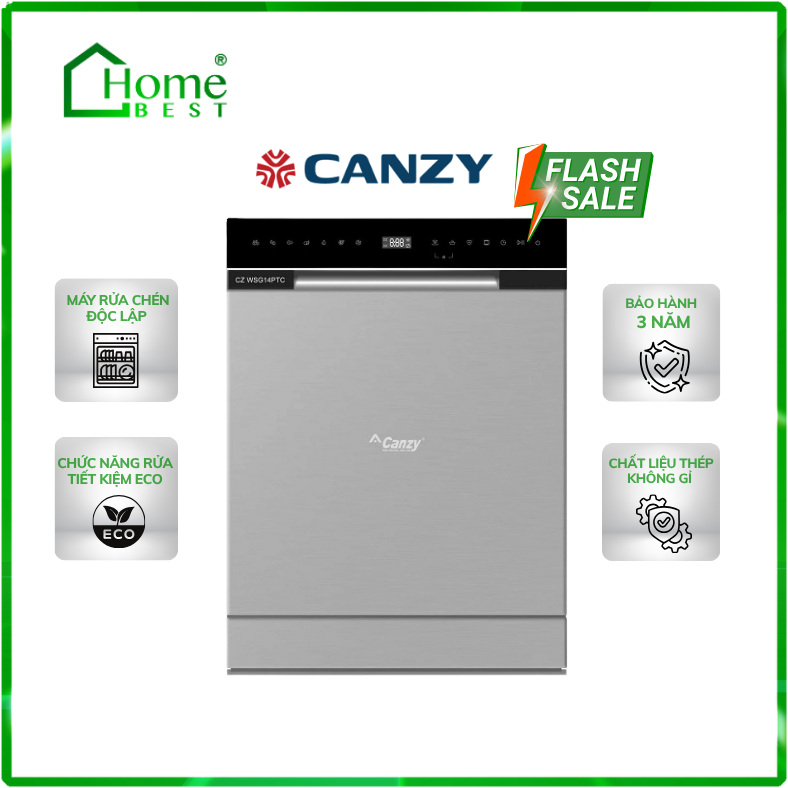 Máy rửa chén bát độc lập Canzy CZ WSG14PTC
