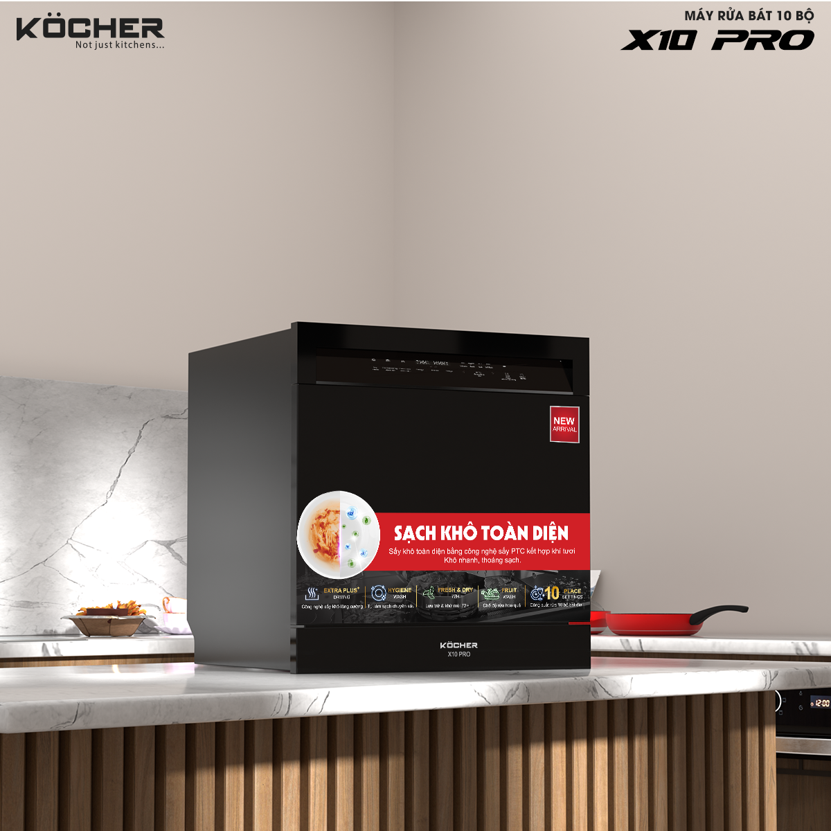 Máy rửa chén Kocher X10 Pro