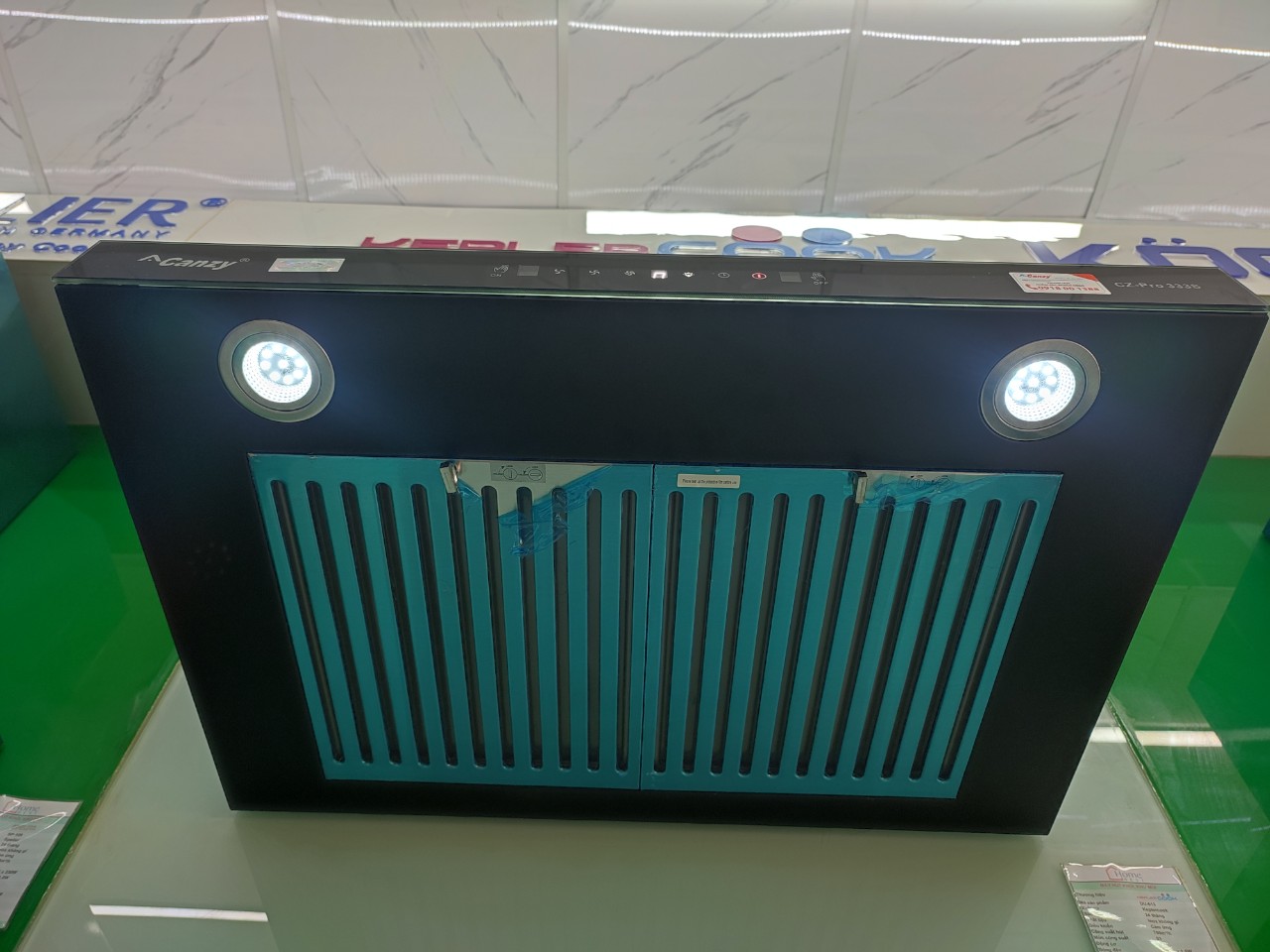 Máy hút khói, hút mùi kính ngang Canzy CZ - Pro 333SG ( điều khiển cảm ứng vẫy tay)