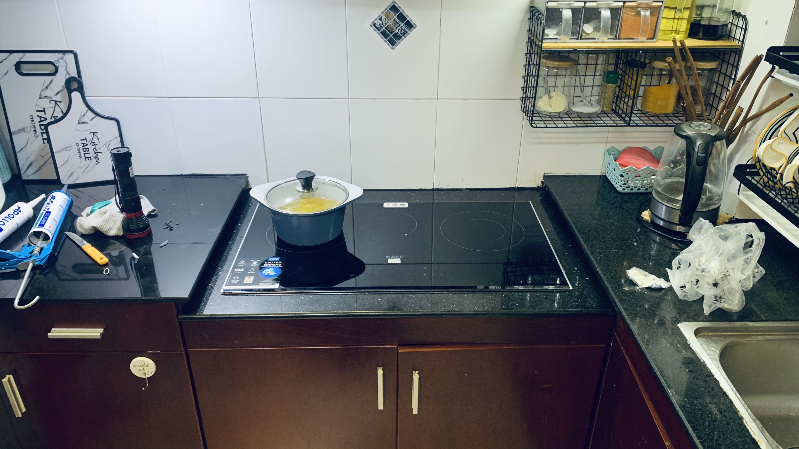 Bếp từ kết hợp hồng ngoại Kaff KF-IC5801SB