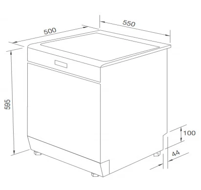 Máy rửa chén bát Tomate TOM 4301-W08