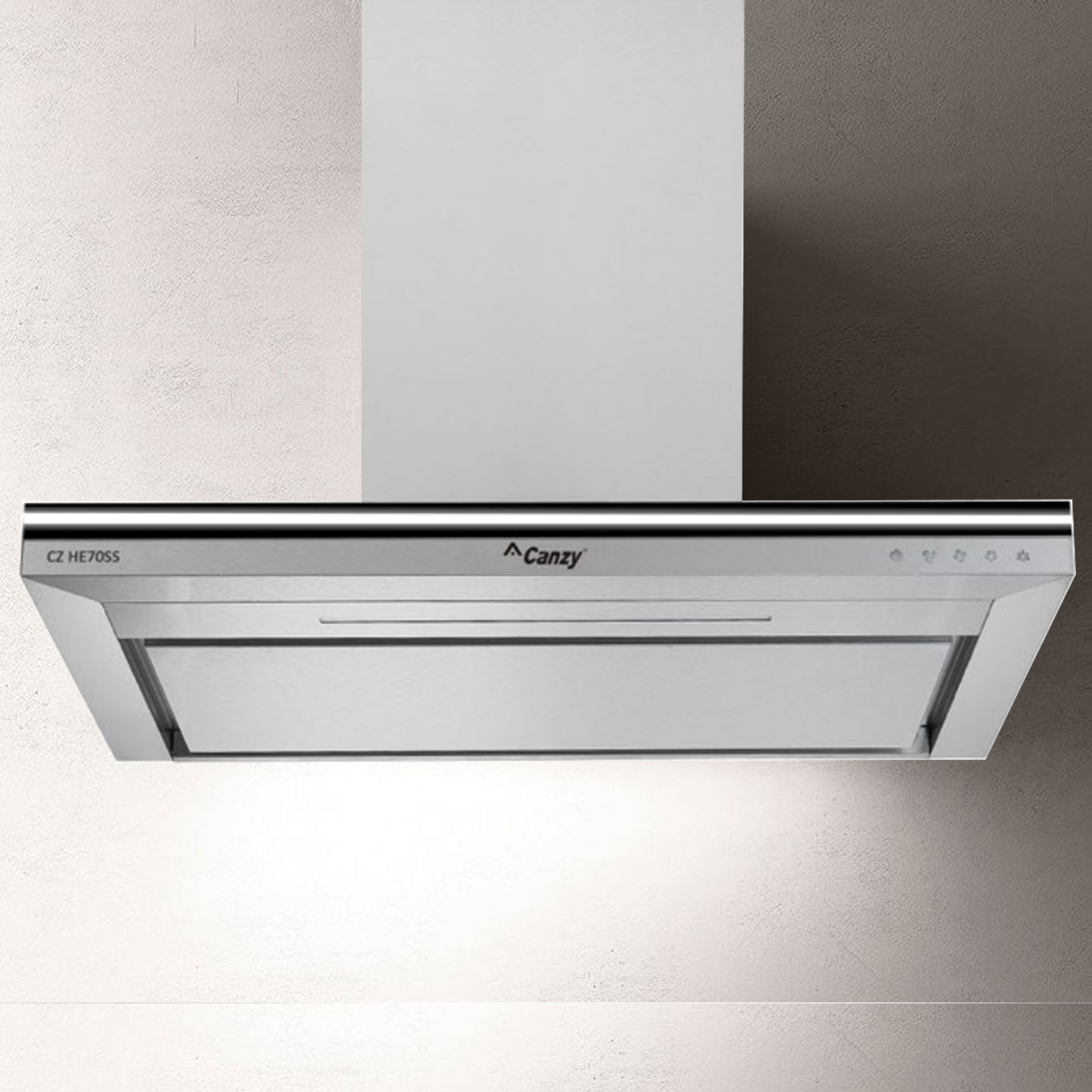 Máy hút khói, hút mùi kính ngang Canzy CZ HE70SS