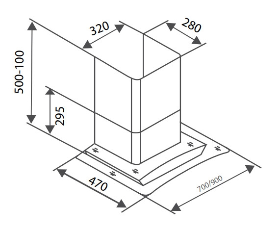 Máy hút khói, hút mùi kính cong Canzy CZ MLH870