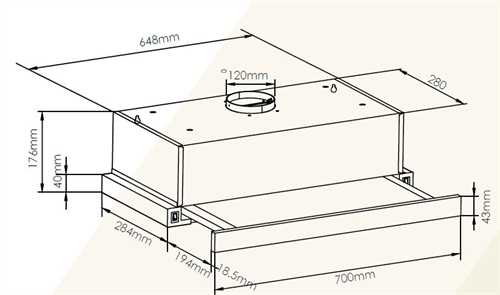 Máy hút khói, hút mùi âm tủ Canzy CZ D700B