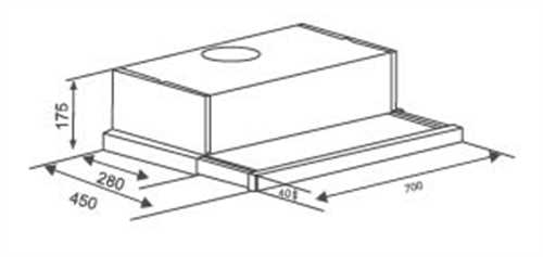 Máy hút khói, khử mùi âm tủ Canzy CZ 08QA