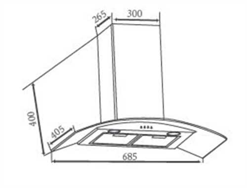 Máy hút khói, khử mùi kính cong Canzy CZ Smart99S (điều khiển cảm biến vẫy tay)