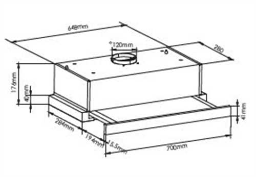 Máy hút khói, khử mùi âm tủ Canzy CZ 107Plus