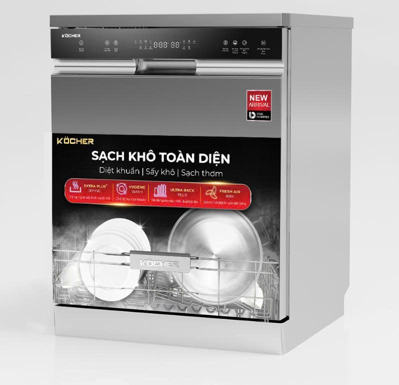 Máy rửa chén Kocher KDEU-X15S