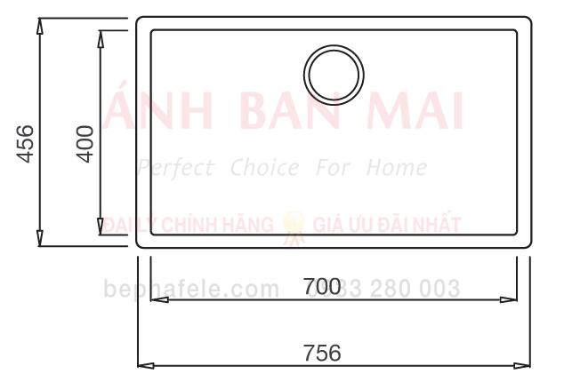 Chậu rửa bằng đá Malloca ZEN K - 13040